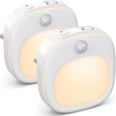 Motion Sensor Night Lights 2-Pack – Battery-Powered – UK